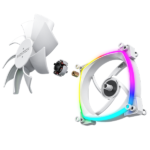 MONTECH AX 120MM PWM WHITE 3 in 1 Pack with 6X6 Fan Hub (AX120-3in1-W) - Imagen 2
