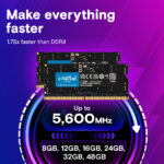Crucial 16GB DDR5-5600 SODIMM - Imagen 4