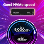 Crucial P3 Plus 4TB PCIe M.2 2280 SSD NVME - Imagen 4