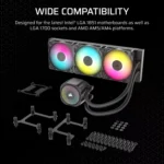 CORSAIR Cooler NAUTILUS 360 RS ARGB- Black - Imagen 3