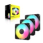 CORSAIR Ventiladores PWM de 120 mm RS120 ARGB – Paquete de 3