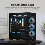 Gabinete Corsair 3500X ARGB - Black - Imagen 3