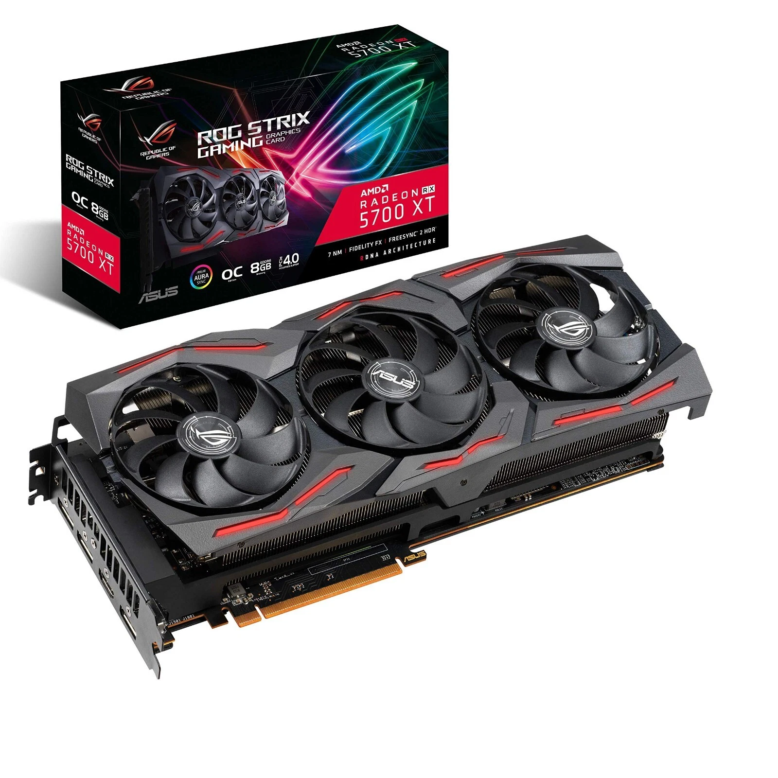 s-l1600 (6) ASUS ROG STRIX RX5700XT O8G GAMING -USADA - Imagen 1