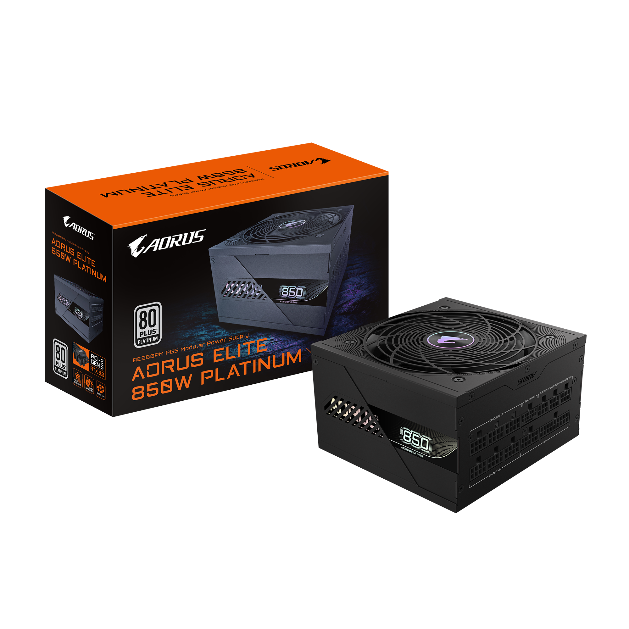 AORUS ELITE P850W 80+ Platinum Modular PCIe 5.0_07 AORUS ELITE P850W 80+ Platinum Modular PCIe 5.0 - Imagen 1