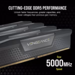 Kit CORSAIR DDR5 DRAM VENGEANCE 32 GB (2x16 GB) a 5200 MHz C40 — Negro - Imagen 4