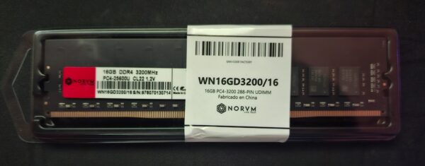 NORVM RAM UDIMM 16GB 3200 MHZ