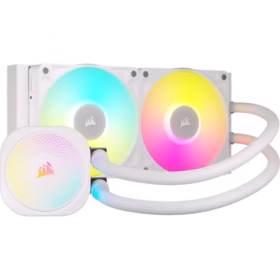 CORSAIR Refrigerador líquido TITAN 240 RX RGB AIO, blanco