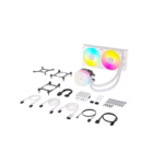 CORSAIR Refrigerador líquido TITAN 240 RX RGB AIO, blanco - Imagen 2