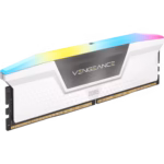 CORSAIR Kit de memoria DDR5 DRAM VENGEANCE RGB de 32 GB (2 x 16 GB) a 5200 — Blanco