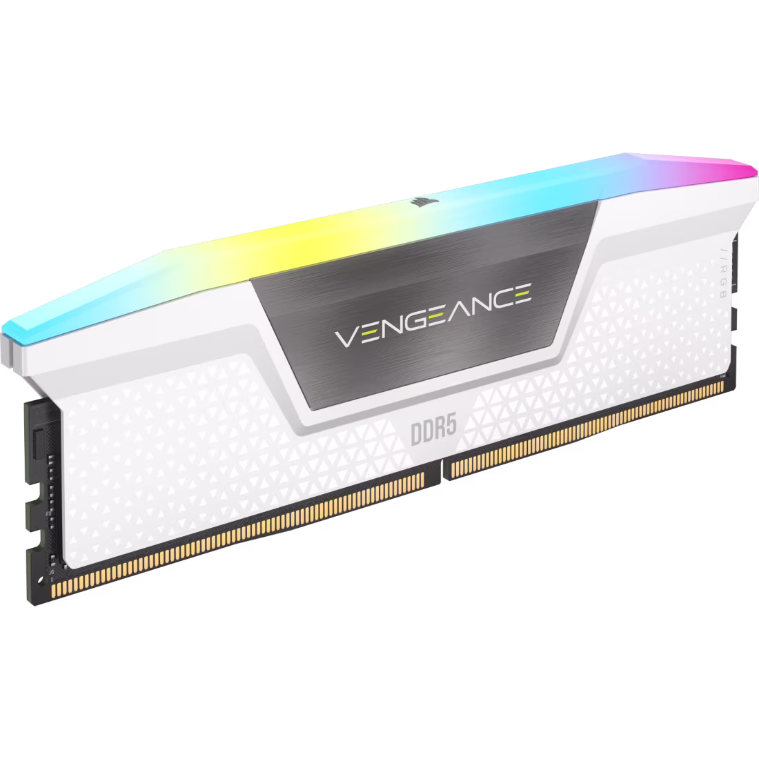 Vengeance-RGB-DDR5-2UP-WHITE_10 CORSAIR Kit de memoria DDR5 DRAM VENGEANCE RGB de 32 GB (2 x 16 GB) a 5200 — Blanco - Imagen 1