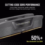 CORSAIR VENGEANCE® 16GB (1 x 16GB) DDR5 DRAM  6000MT/s CL38 AMD EXPO & Intel XMP - GREY - Imagen 3