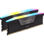 CORSAIR VENGEANCE RGB 32GB (2 x 16GB) DDR5 DRAM  6000MT/s Intel XMP Memory Kit - BLACK