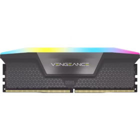 CORSAIR VENGEANCE RGB 16GB (1 x 16GB) DDR5 DRAM  6000MT/s CL38 AMD EXPO & Intel XMP - GRAY