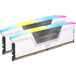 CORSAIR VENGEANCE RGB 32GB (2 x 16GB) RAM DDR5  6000MT/s CL38 AMD EXPO & Intel XMP -Kit WHITE