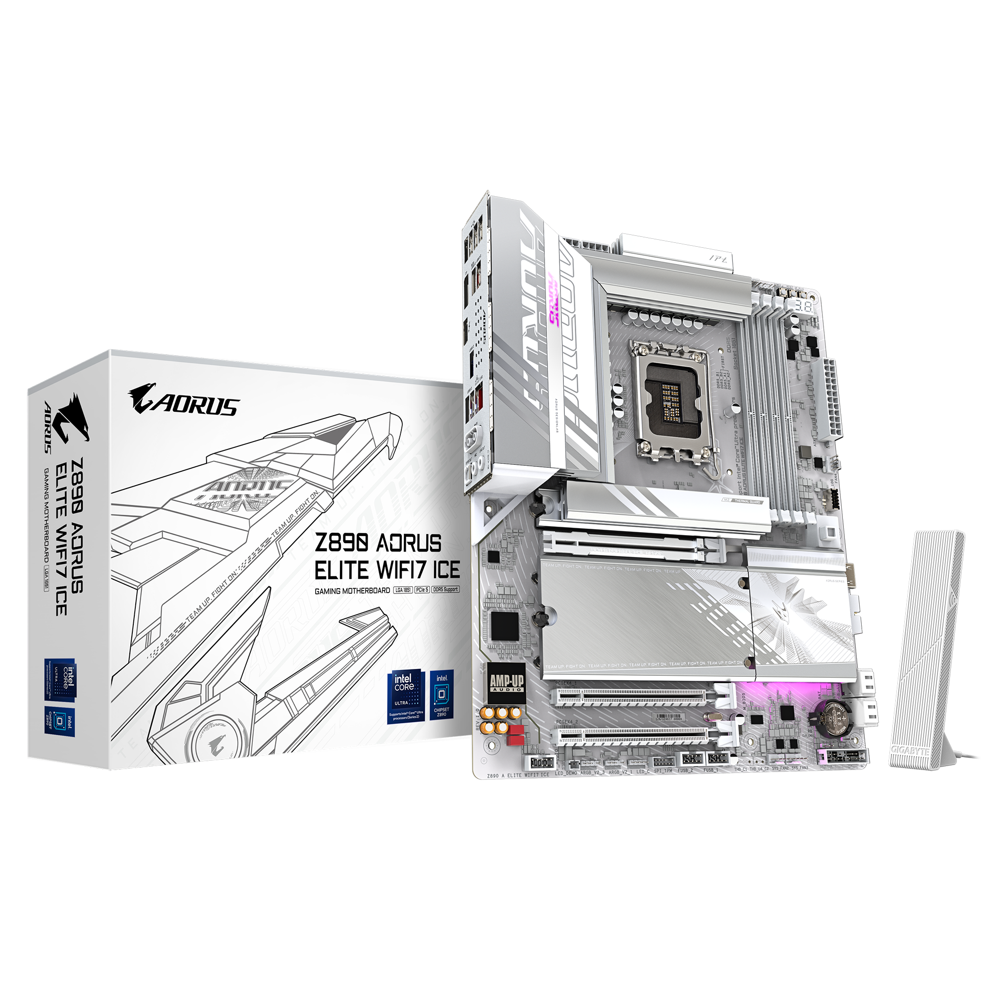 Z890 AORUS ELITE WIFI7 ICE_01 GIGABYTE Z890 AORUS ELITE WIFI7 ICE - Imagen 1